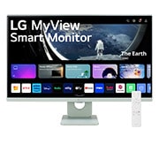 LG 27-palcový Smart Monitor IPS LG MyView s rozlíšením Full HD a systémom webOS, pohľad spredu s diaľkovým ovládaním, 27SR50F-G, thumbnail 1