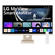 LG 27-palcový Smart Monitor IPS LG MyView s rozlíšením Full HD a systémom webOS, pohľad spredu s diaľkovým ovládaním, 27SR50F-E, thumbnail 1