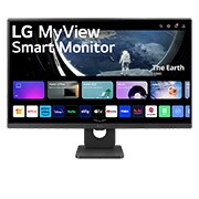 LG 27-palcový Smart Monitor IPS LG MyView s rozlíšením Full HD a systémom webOS, pohľad spredu s diaľkovým ovládaním, 27SR50F-B, thumbnail 1