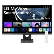 LG 27-palcový Smart Monitor IPS LG MyView s rozlíšením Full HD a systémom webOS, pohľad spredu bez diaľkového ovládania, 27SR50F-B, thumbnail 2