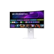 LG UltraGear™ 34-palcový OLED 240Hz WQHD zakrivený smart herný monitor | webOS, 0.03ms (GtG), 240Hz, DisplayHDR True Black 400, pohľad zboku -15 stupňov, 34GX90SA-W, thumbnail 2