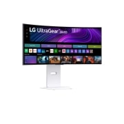 LG UltraGear™ 34-palcový OLED 240Hz WQHD zakrivený smart herný monitor | webOS, 0.03ms (GtG), 240Hz, DisplayHDR True Black 400, pohľad zboku +15 stupňov, 34GX90SA-W, thumbnail 3