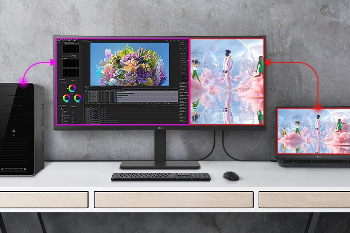 Funkcia Dual Controller pomáha pracovať cez samostatný monitor s dvoma počítačmi a prenášať súbory do iného počítača.