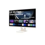 LG 27-palcový smart monitor IPS s rozlíšením Full HD a systémom webOS, pohľad zboku -15 stupňov, 27U511SA-W, thumbnail 2