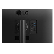 LG 34-palcový zakrivený monitor UltraWide QHD s pripojením USB Type-C™, pohľad zblízka na porty, 34WR55QK-B, thumbnail 7