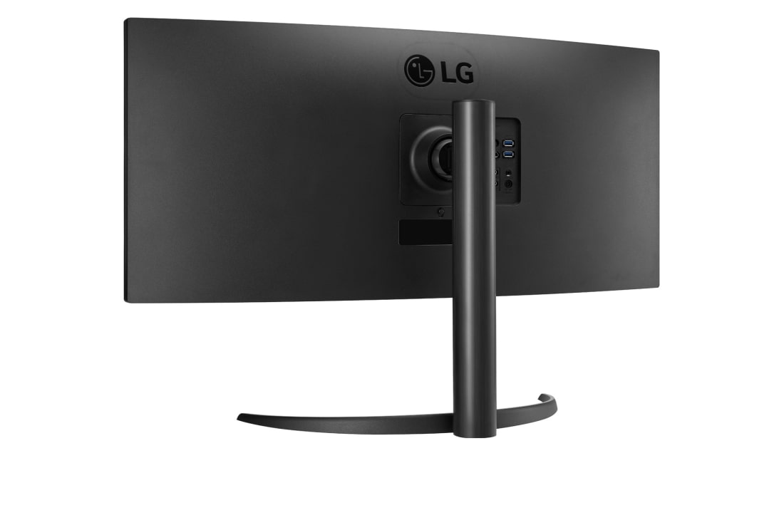 LG 34-palcový zakrivený monitor UltraWide QHD s pripojením USB Type-C™, pohľad zozadu z&nbsp;perspektívy, 34WR55QK-B, thumbnail 5