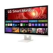 LG Smart Monitor 31,5 palcov 4K UHD IPS na streamovanie 32U721SA so systémom webOS, Pohľad zboku -15&nbsp;stupňov, 32U721SA-W, thumbnail 3