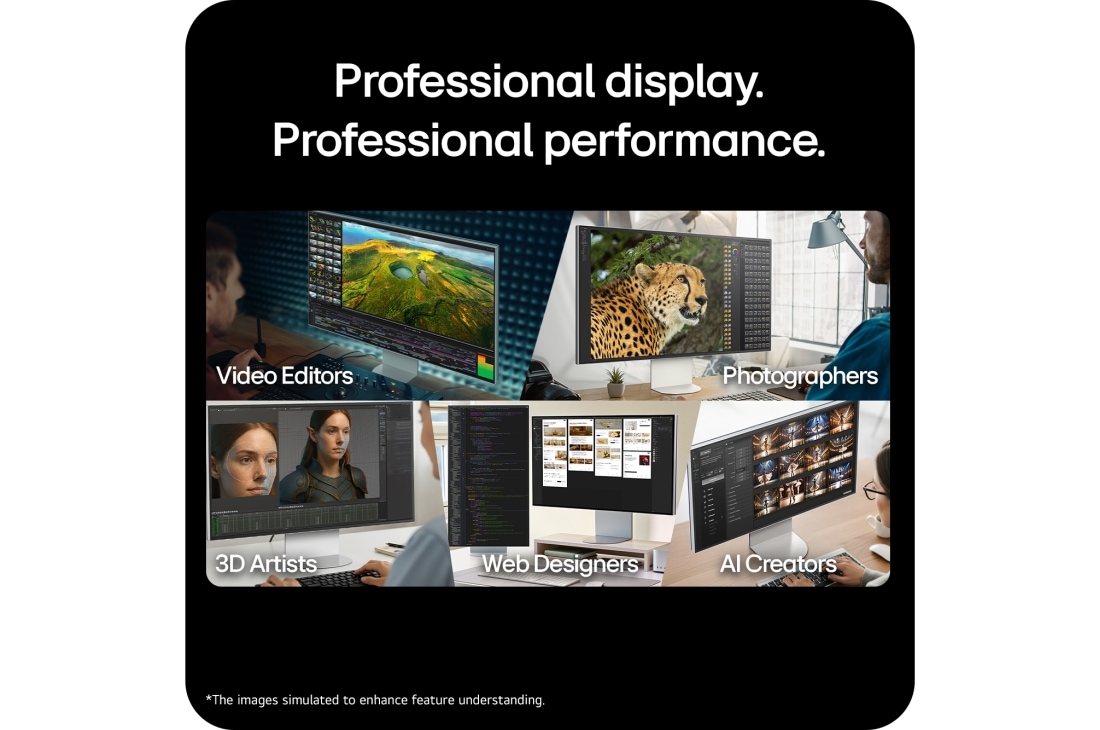 LG UltraFine™evo 32-palcový Nano IPS Black 6K s technológiou Thunderbolt™ 5, USP card: Professional display. Professional performance., 32U990A-S, thumbnail 13