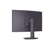 LG 32-palcový zakrivený herný monitor LG UltraGear™ s rozlíšením QHD, obnovovacou frekvenciou 180 Hz a odozvou 1 ms GtG, side view, 32G600A-B, thumbnail 5