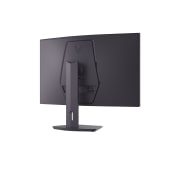 LG 32-palcový zakrivený herný monitor LG UltraGear™ s rozlíšením QHD, obnovovacou frekvenciou 180 Hz a odozvou 1 ms GtG, side view of a tilted monitor, 32G600A-B, thumbnail 6