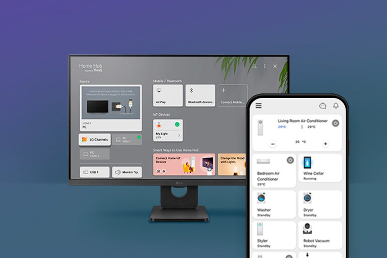 Ovládajte pomocou služby ThinQ.