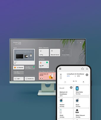 Ovládajte pomocou služby ThinQ.
