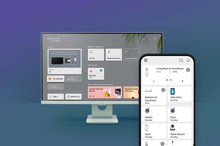 Ovládajte pomocou služby ThinQ.