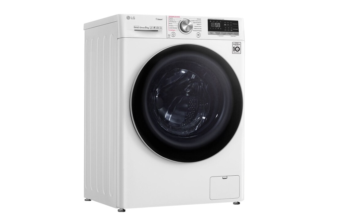 LG 9 kg parná práčka, A+++ (v rozsahu A+++ až D), Direct Drive™ motor, TurboWash™ - pranie za 59 minút, Steam+™ - parné pranie,  AI DD™ - optimálna voľba pracích pohybov, ThinQ™ + WiFi, F4WV709P1, thumbnail 10