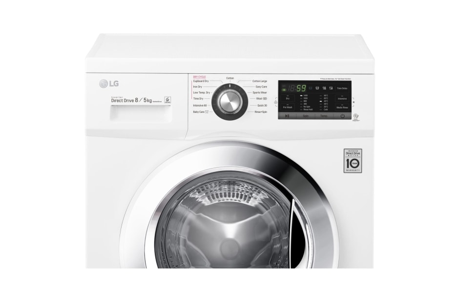 LG 8 kg práčka / 5 kg sušička, 1400 ot./min, A (v rozsahu A až G), 6 Motion DD, Direct Drive™, Smart Diagnosis™, 13 programov, 8 možností sušenia, F84G6TDM2N, thumbnail 3