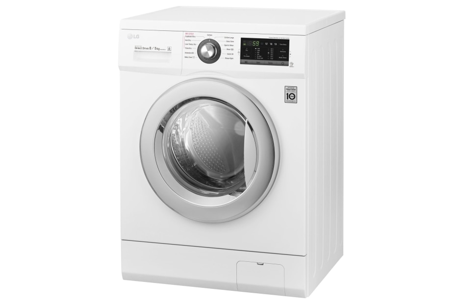 LG 8 kg práčka / 5 kg sušička, 1400 ot./min, A (v rozsahu A až G), 6 Motion DD, Direct Drive™, Smart Diagnosis™, 13 programov, 8 možností sušenia, F84G6TDM2N, thumbnail 4