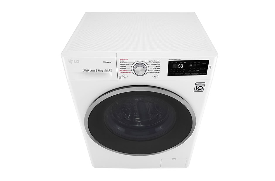 LG 6,5 kg parná práčka, 1200 ot./min, A+++ (v rozsahu A+++ až D), 6 Motion DD, Steam™ - parné pranie, 14 programov, F62J6WY1W, thumbnail 7