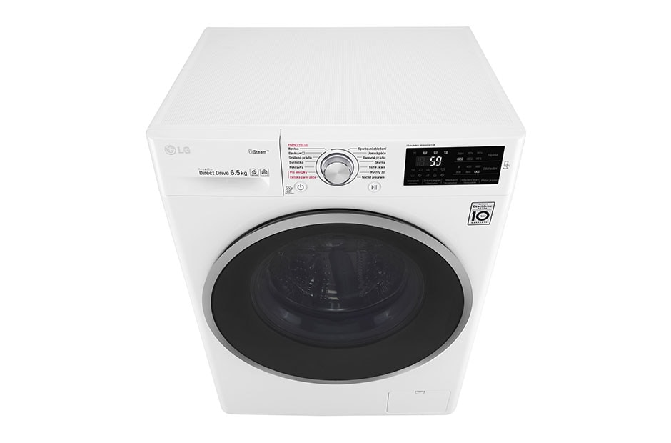 LG 6 kg parná práčka, 1000 ot./min, A+++ (v rozsahu A+++ až D), 6 Motion DD, Direct Drive™, Steam - parné pranie, Pridať bielizeň, 14 programov, WD60J6WY1W, thumbnail 5