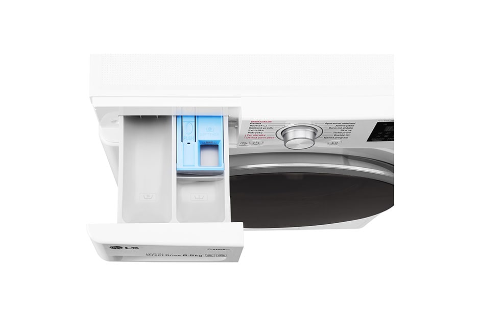 LG 6 kg parná práčka, 1000 ot./min, A+++ (v rozsahu A+++ až D), 6 Motion DD, Direct Drive™, Steam - parné pranie, Pridať bielizeň, 14 programov, WD60J6WY1W, thumbnail 8