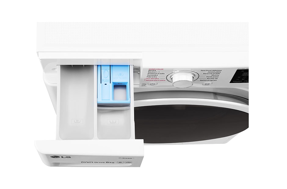 LG 8 kg parná práčka, 1400 ot./min, 6 Motion DD, Steam™ - parné pranie, 14 programov, F84J6TY0W, thumbnail 10