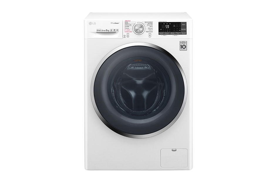 LG 8 kg parná práčka, 1400 ot./min, 6 Motion DD, TrueSteam™ - parné pranie, 14 programov, F84J8TS2W