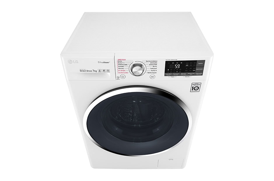 LG 7 kg parná práčka, 1200 ot./min, 6 Motion DD, Direct Drive™, TrueSteam™ - parné pranie, ThinQ™, Pridať bielizeň, 14 programov, F72J8HS2W, thumbnail 7