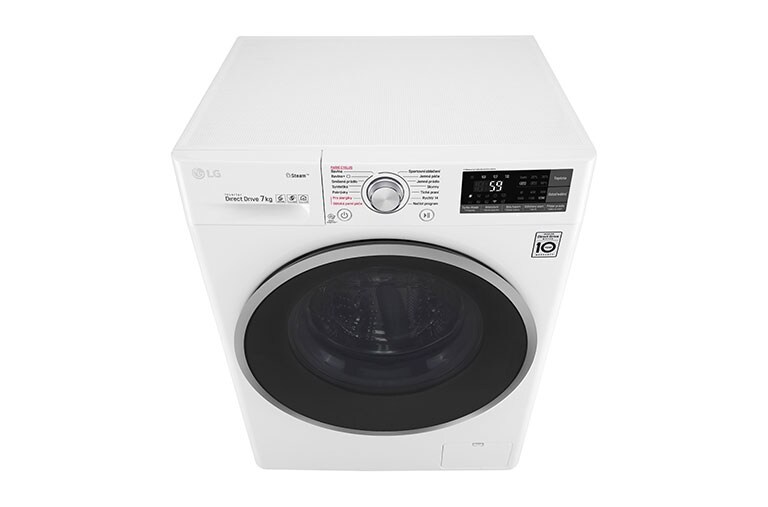 LG 7 kg parná práčka, 1200 ot./min, 6 Motion DD, Direct Drive™, Steam™ - parné pranie, ThinQ™, Pridať bielizeň, 14 programov, F72J7HY1W, thumbnail 7