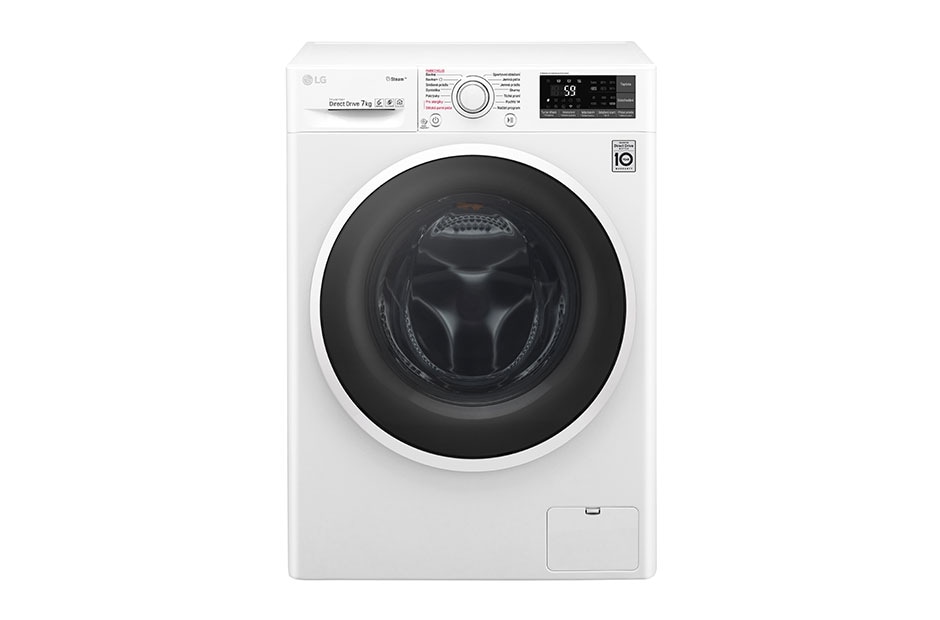 LG 7 kg parná práčka, 1200 ot./min, 6 Motion DD, Direct Drive™, Steam™ - parné pranie, ThinQ™, Pridať bielizeň, 14 programov, F72J7HY0W