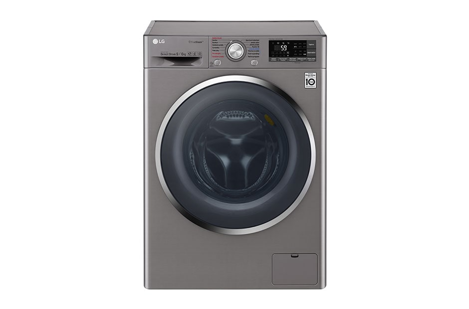 LG 9 kg parná práčka / 6 kg sušička, 1400 ot./min, 6 Motion DD, Direct Drive™, TrueSteam™ -  parné pranie, ThinQ™, Pridať bielizeň, 14 programov, 8 možností sušenia, F94J8FH2S