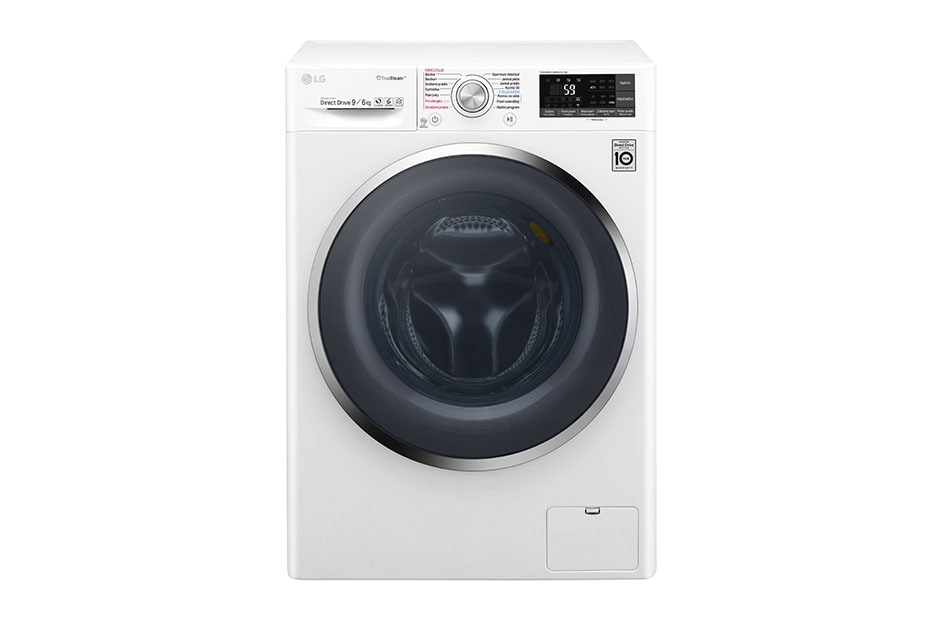 LG 9 kg parná práčka / 6 kg sušička, 1400 ot./min, 6 Motion DD, Direct Drive™, TrueSteam™ -  parné pranie, ThinQ™, Pridať bielizeň, 14 programov, 8 možností sušenia, F94J8FH2W