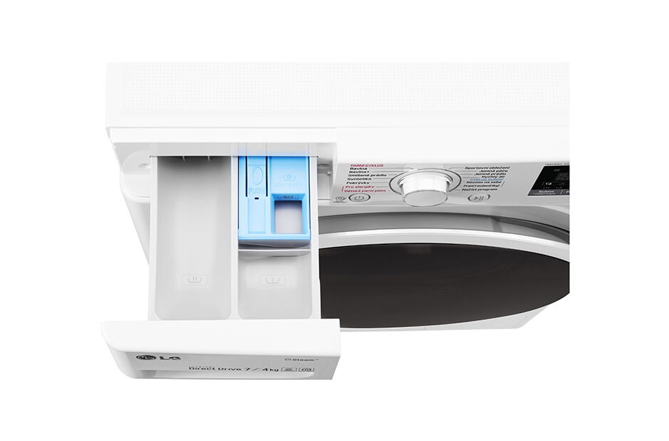 LG 7 kg parná práčka / 4 kg sušička, 1000 ot./min, B (v rozsahu A až G), 6 Motion DD, Direct Drive™, Steam™ - parné pranie, ThinQ™, Pridať bielizeň, 14 programov, 7 možností sušenia, F70J7HG0W, thumbnail 10