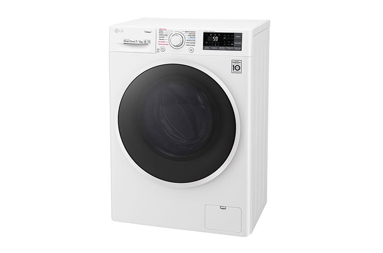 LG 7 kg parná práčka / 4 kg sušička, 1000 ot./min, B (v rozsahu A až G), 6 Motion DD, Direct Drive™, Steam™ - parné pranie, ThinQ™, Pridať bielizeň, 14 programov, 7 možností sušenia, F70J7HG0W, thumbnail 6