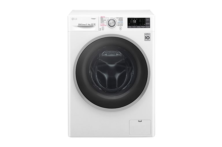 LG 7 kg parná práčka / 4 kg sušička, 1200 ot./min, B (v rozsahu A až G), 6 Motion DD, Direct Drive™, Steam™ - parné pranie, ThinQ™, Pridať bielizeň, 14 programov, 7 možností sušenia, F72J7HG1W, thumbnail 1