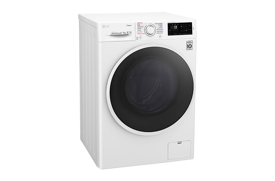LG 8 kg parná práčka / 5 kg sušička, 1400 ot./min, A (v rozsahu A až G), 6 Motion DD, Direct Drive™, Steam™ - parné pranie, ThinQ™, Pridať bielizeň, 14 programov, 9 možností sušenia, F84J6TG0W, thumbnail 8