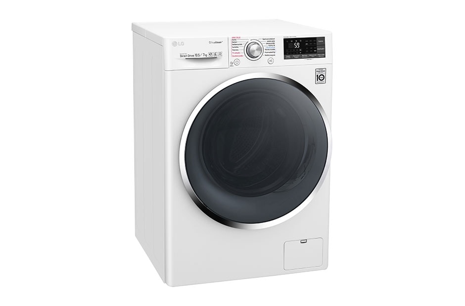 LG 10,5 kg parná práčka / 7 kg sušička, 1400 ot./min, 6 Motion DD, Direct Drive™, TrueSteam™ -  parné pranie, ThinQ™, Pridať bielizeň, 14 programov, 8 možností sušenia, F104J8JH2W, thumbnail 8