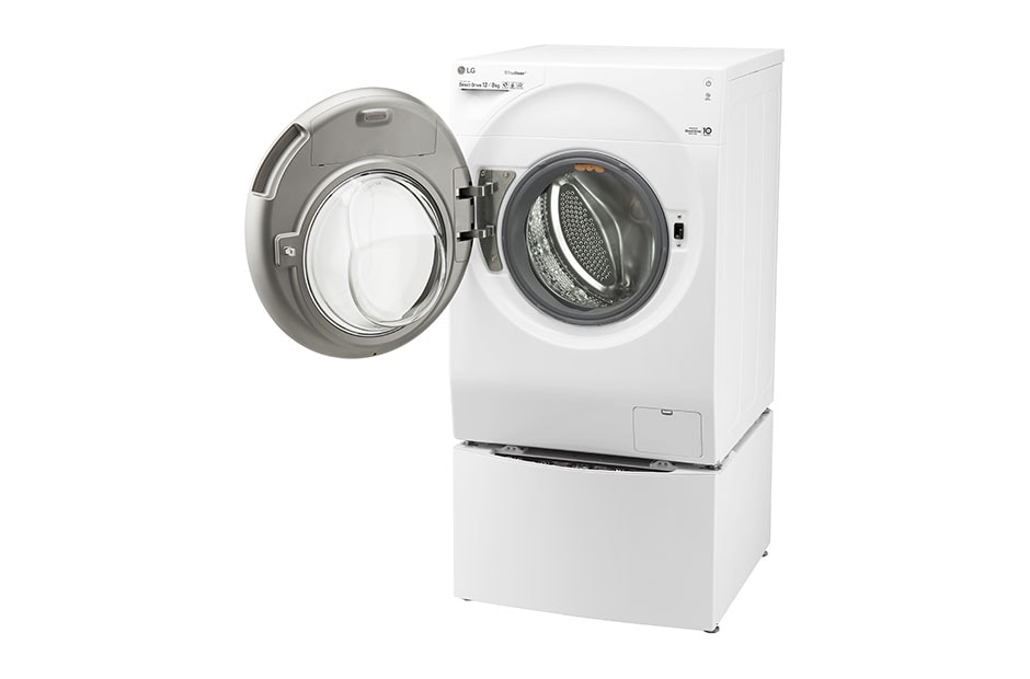 LG 12 kg parná práčka / 8 kg sušička / 2 kg mini pračka, TwinWash™, 1600 ot./min, A (v rozsahu A až G), 6 Motion DD, Direct Drive™, TrueSteam™, EcoHybrid™, ThinQ™ + WiFi pripojenie, Pridať bielizeň, 12 programov, 8 možností sušenia, F126G1BCH2N, thumbnail 3