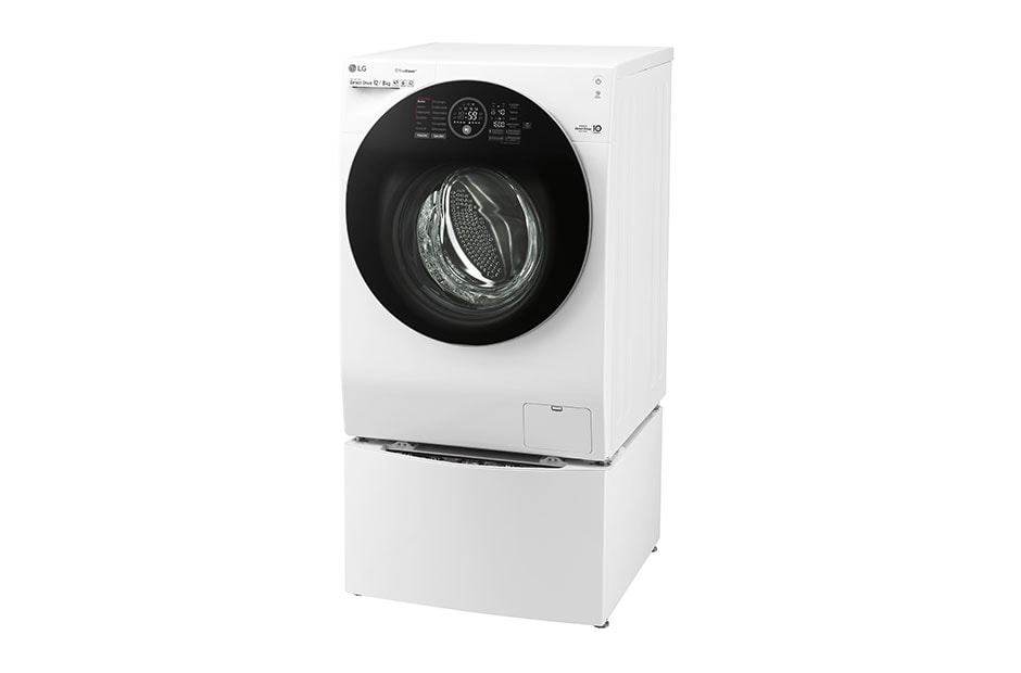 LG 12 kg parná práčka / 8 kg sušička / 2 kg mini pračka, TwinWash™, 1600 ot./min, A (v rozsahu A až G), 6 Motion DD, Direct Drive™, TrueSteam™, EcoHybrid™, ThinQ™ + WiFi pripojenie, Pridať bielizeň, 12 programov, 8 možností sušenia, F126G1BCH2N, thumbnail 6