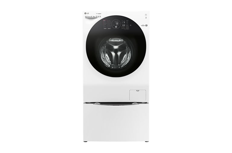 LG 12 kg parná práčka / 8 kg sušička / 2 kg mini pračka, TwinWash™, 1600 ot./min, A (v rozsahu A až G), 6 Motion DD, Direct Drive™, TrueSteam™, EcoHybrid™, ThinQ™ + WiFi pripojenie, Pridať bielizeň, 12 programov, 8 možností sušenia, F126G1BCH2N, thumbnail 1