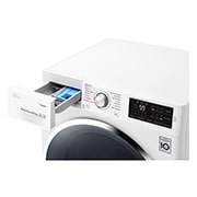 LG 8,5 parná kg práčka, 1400 ot./min, A+++ (v rozsahu A+++ až D), 6 Motion DD, Steam™ - parné pranie, 14 programov, F84J6EY2W, thumbnail 6