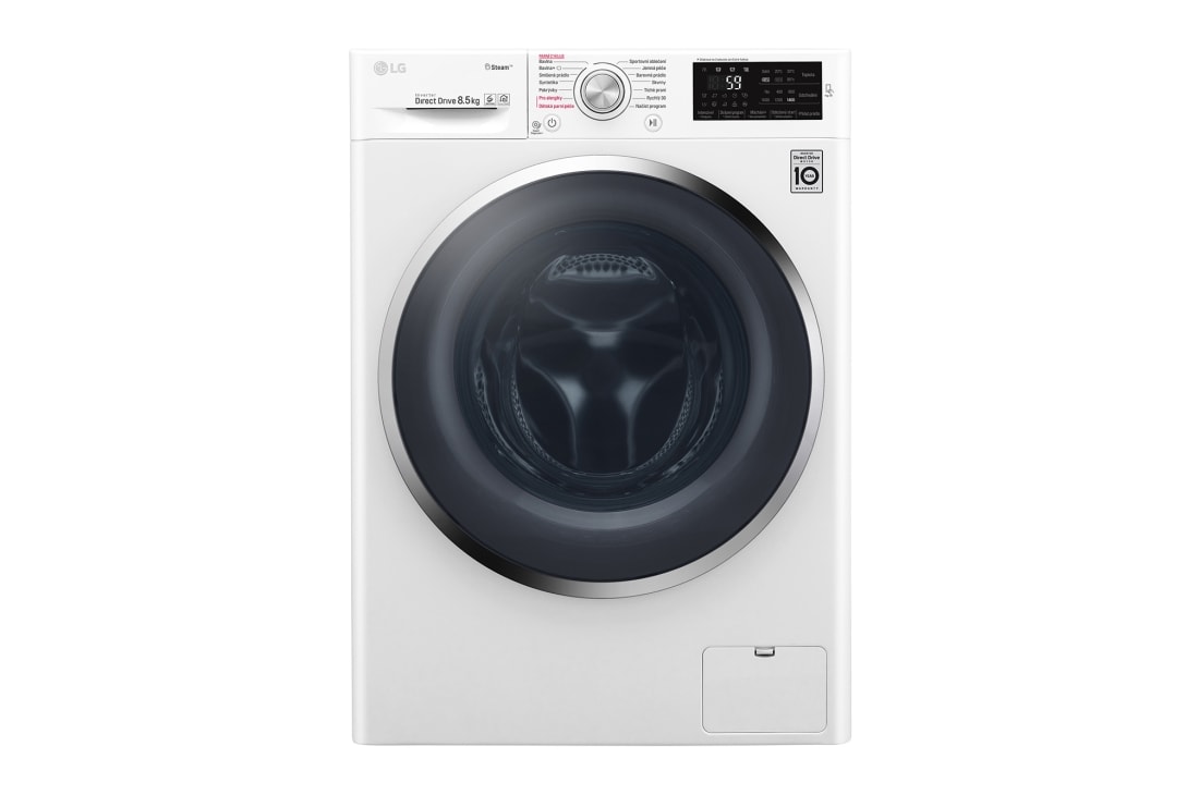 LG 8,5 parná kg práčka, 1400 ot./min, A+++ (v rozsahu A+++ až D), 6 Motion DD, Steam™ - parné pranie, 14 programov, F84J6EY2W