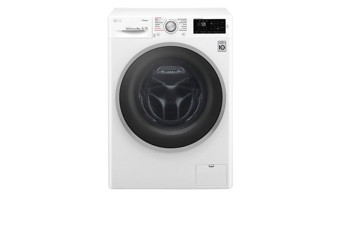 LG 8 kg parná práčka, 1400 ot./min, A+++ (v rozsahu A+++ až D), 6 Motion DD, Steam™ - parné pranie, 14 programov, F84J6TY1W