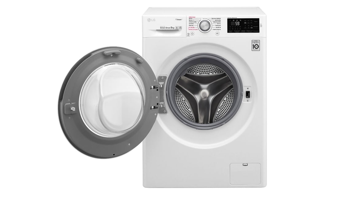 LG 8 kg parná práčka, 1400 ot./min, A+++ (v rozsahu A+++ až D), 6 Motion DD, Steam™ - parné pranie, 14 programov, F84J6TY1W, thumbnail 3
