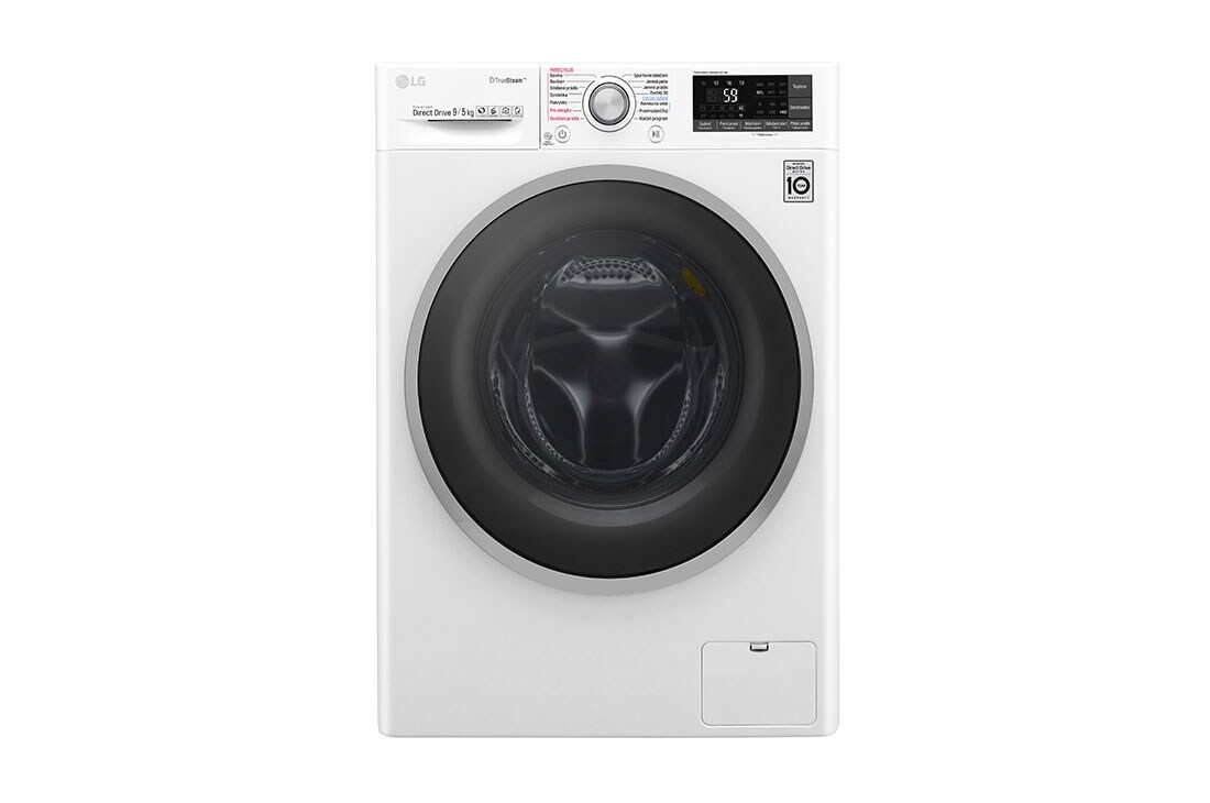 LG 9 kg parná pračka, TWINWash™, 1400 ot./min ,Motion DD, Direct Drive™, TrueSteam™, EcoHybrid™, ThinQ™ + WiFi pripojenie, Pridať bielizeň, 14 programov, F94J8VH2WD
