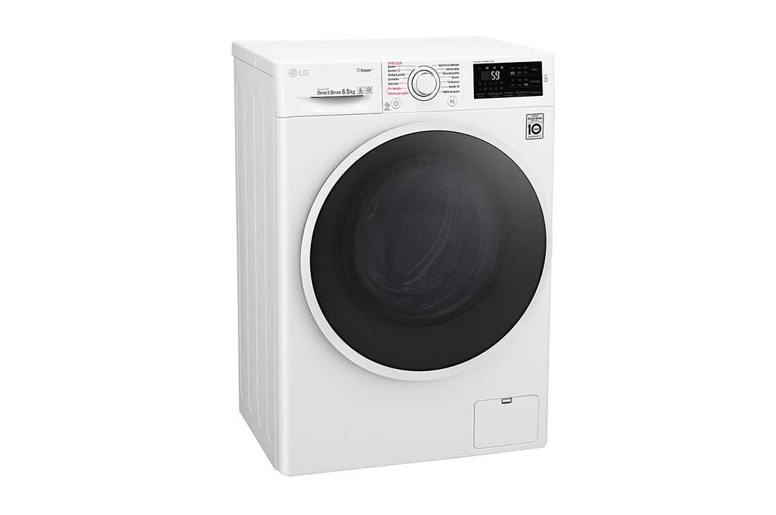LG 6,5 kg parná práčka, 1200 ot./min, A+++ (v rozsahu A+++ až D), 6 Motion DD, Direct Drive™, Steam - parné pranie, Pridať bielizeň, 14 programov, WD62J6WY1W, thumbnail 8