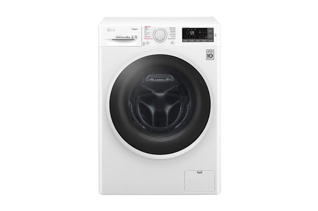 LG 8 kg parná práčka, 1400ot./min, A+++ (v rozsahu A+++ až D), 6 Motion DD, Direct Drive™, Steam - parné pranie, ThinQ™, Pridať bielizeň, 14 programov, FW84J6TY0