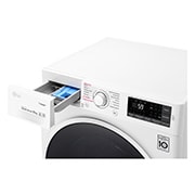 LG 10 kg parná práčka, 1400 ot./min, A+++ (v rozsahu A+++ až D), 6 Motion DD, Direct Drive™, Steam™ - parné pranie, ThinQ™, Pridať bielizeň, 14 programov, F104J6JY0W, thumbnail 6