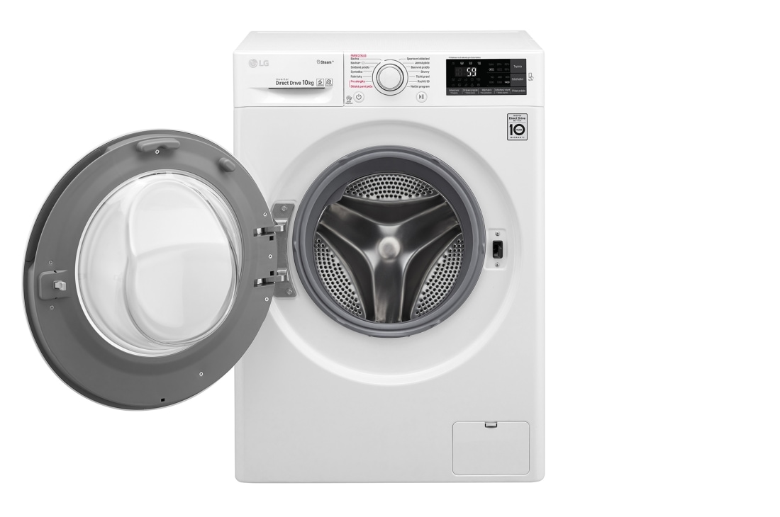 LG 10 kg parná práčka, 1400 ot./min, A+++ (v rozsahu A+++ až D), 6 Motion DD, Direct Drive™, Steam™ - parné pranie, ThinQ™, Pridať bielizeň, 14 programov, F104J6JY0W, thumbnail 2