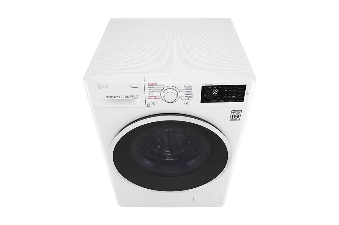 LG 9 kg parná práčka / 5 kg sušička, 1400 ot./min, A (v rozsahu A až G), 6 Motion DD, Direct Drive™, Steam™ - parné pranie, ThinQ™, Pridať bielizeň, 14 programov, 5 možností sušenia, F94J6VG0W, thumbnail 10