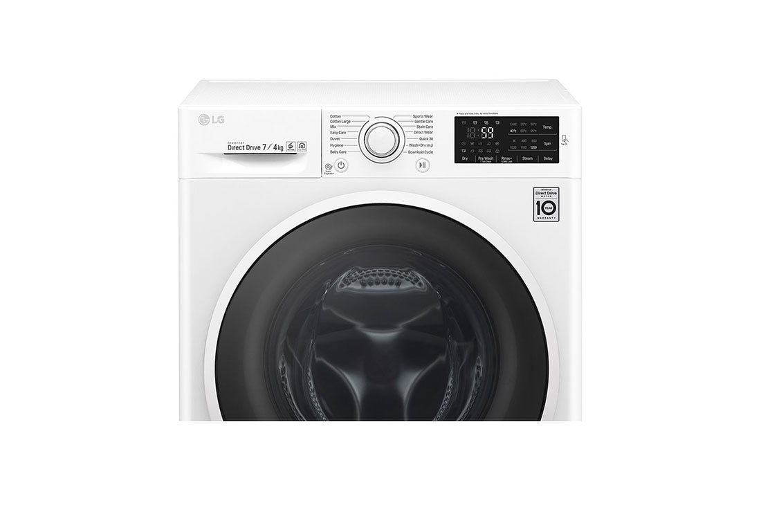 LG 7 kg práčka / 4 kg sušička, 1200 ot./min, B (v rozsahu A až G), 6 Motion DD, Direct Drive™, ThinQ™, Pridať bielizeň, 14 programov, 5 možností sušenia, F2J6HM0W, thumbnail 4