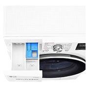LG 9 kg parná práčka, A+++ (v rozsahu A+++ až D), Direct Drive™ motor, TurboWash™ - pranie za 59 minút, Steam+™ - parné pranie,  AI DD™ - optimálna voľba pracích pohybov, ThinQ™ + WiFi, F4WV709P1, thumbnail 5